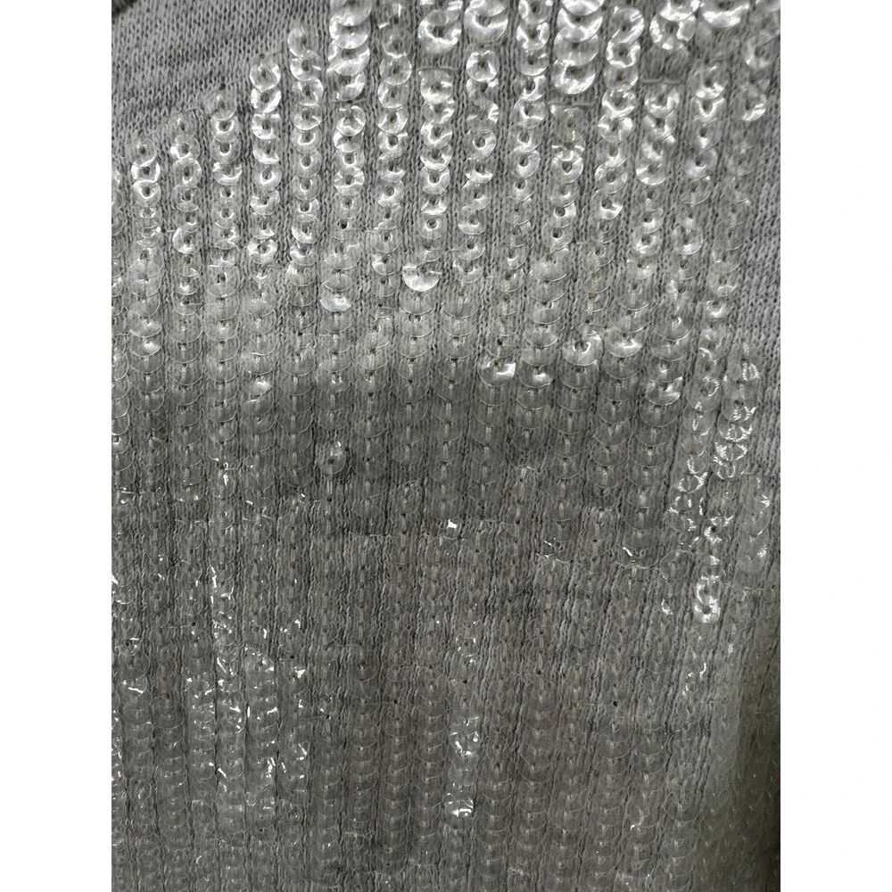 J.Crew Women's  sequin Sweatshirt size medium party fun top shirt Jcrew